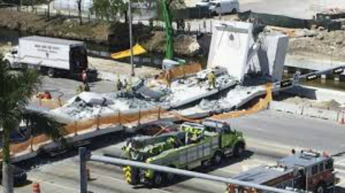Footbridge collapses in Miami, killing four