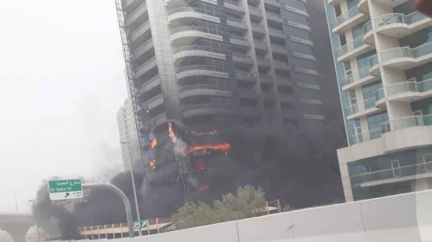 Massive Fire Hits Zen Tower Dubai Marina